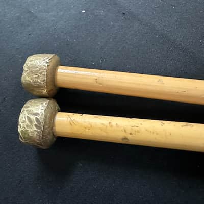 Mike Balter 9R, 5/8-Inch Brass Bell Mallets, Rattan Handles - GOOD image 5