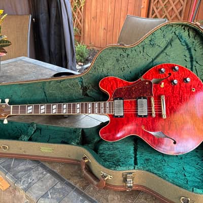 Josh Williams Guitar Mockingbird 2023 - Light Relic Red Curly Maple image 1