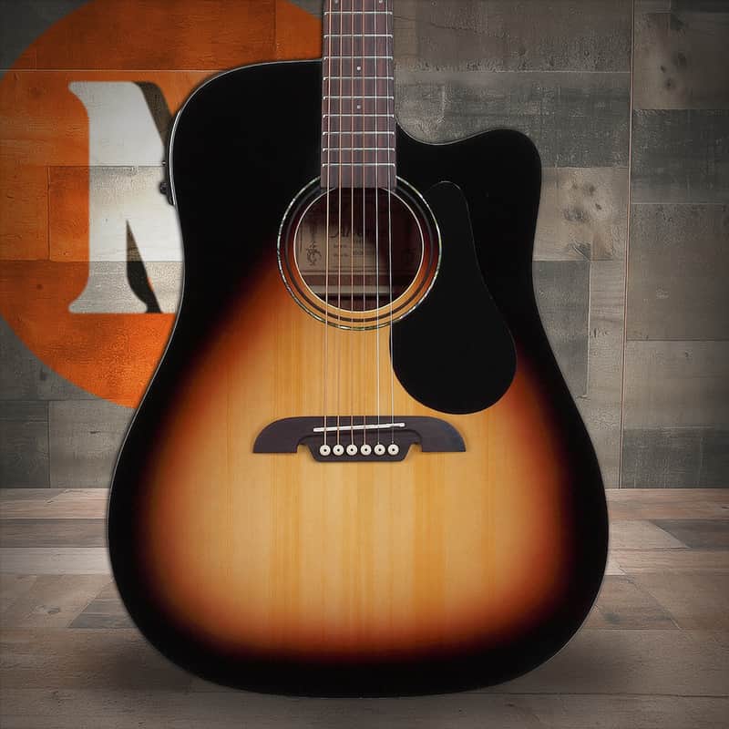 Alvarez Regent RD26CE Dreadnought Acoustic-Electric w/ Cutaway - Sunburst (RD26CESB) image 1