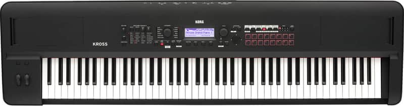 Korg KROSS2 88-Key Synthesizer Workstation Keyboard, Super Matte Black image 1