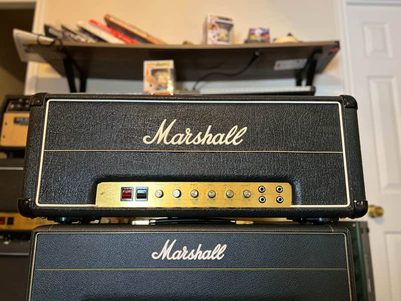 Marshall JMP 1959 MK II Super Lead 2-Channel 100-Watt Guitar Amp Head 1977 - Black image 1