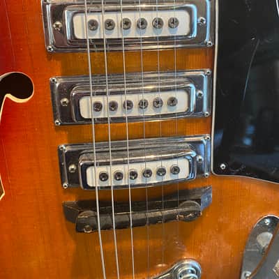 Telestar 335 Style Guitar, Japan 1960's Sunburst 1960's Sunburst image 6