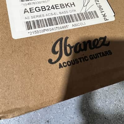 Ibanez AEGB24E AEG Acoustic-electric Bass Guitar - Black High Gloss image 7