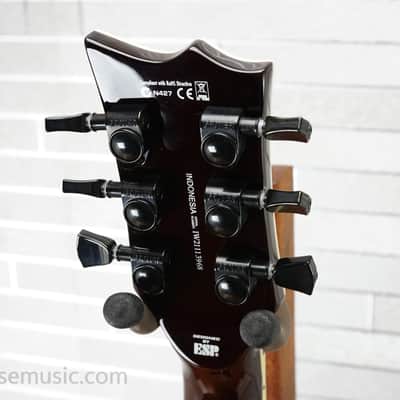 ESP LTD EC-1000 Evertune QM - Dark Brown Sunburst image 16