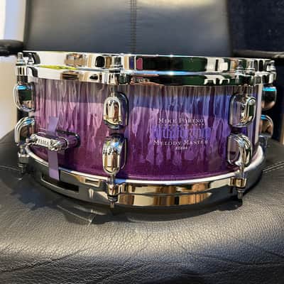 Tama Mike Portnoy signature snare 14x5.5”  2026  -  Purple sparkle with white Smokey effect image 1