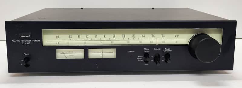 Sansui TU-317 Radio AM/FM Stereo Tuner 1978-1980 - Black image 1