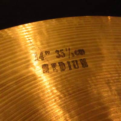 Zildjian 1959-66' K Zildjian Istanbul 14" HiHats Cymbal Intermediate Stamp 789g/907g image 8