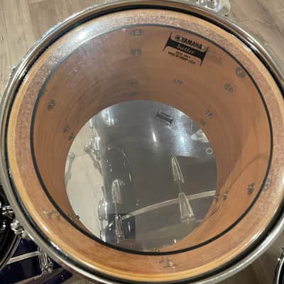 Yamaha Beech Custom Drums - Made in Japan - Blueberry image 17