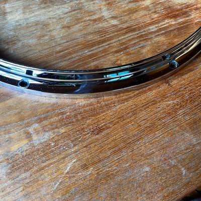 Ludwig No. 4160 16" Twin Channel Die-Cast 8-Lug Hoop 1980 - 1983 - Chrome image 6