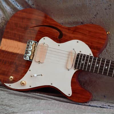 GB Liuteria Traditional Tele semi hollow kiaat image 16