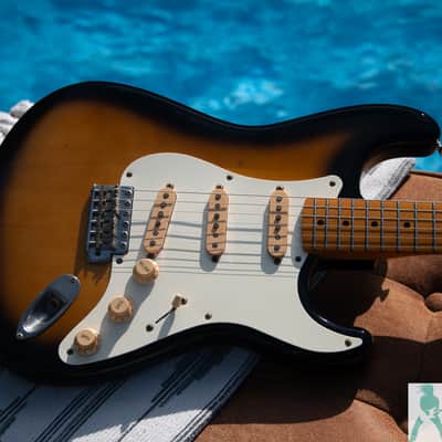 1980's Fender E Serial ST-57 MIJ '57 Stratocaster Reissue circa 1984-1987 - Sunburst - Made in Japan (FujiGen) - Pro Set Up w Perfect Frets/Action/Intonation! image 8