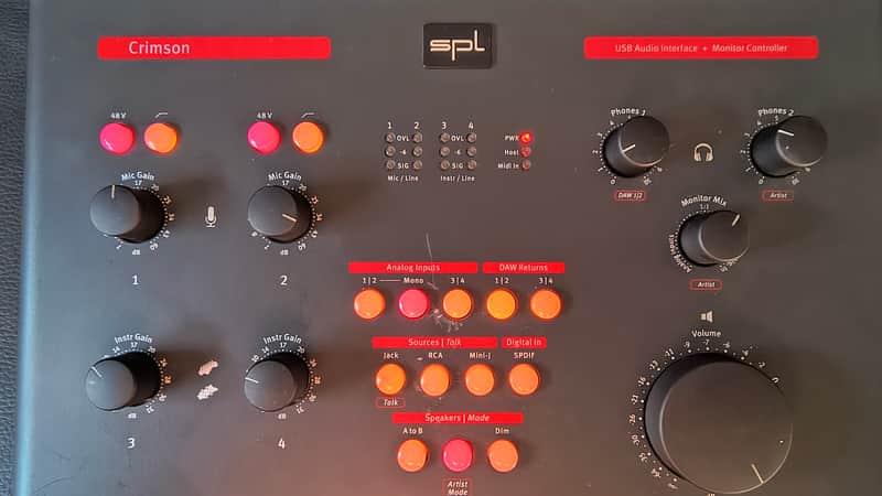SPL 1252 Crimson USB Audio Interface 2013 - 2017 - Black image 1