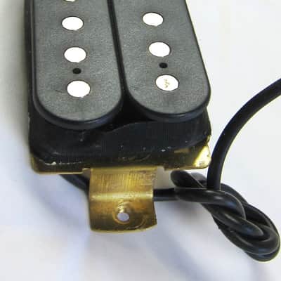 Blowout Sale Bluesman / Rocker Humbucker Matched Set Black Open Chrome Pole HI LOW Output image 3