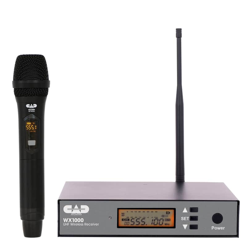 CAD WH1000HH UHF Wireless Handheld Microphone System - Frequency Agile - With CADLive D38 Capsule image 1