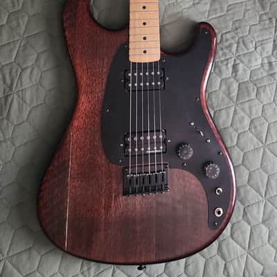 1981 Ibanez Blazer  string thru Brown with gigbag image 3