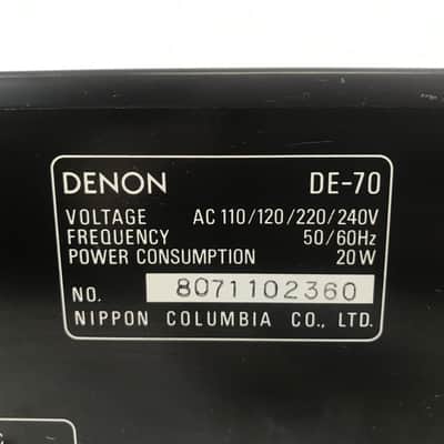 Denon DE-70 Graphic Equalizer image 3