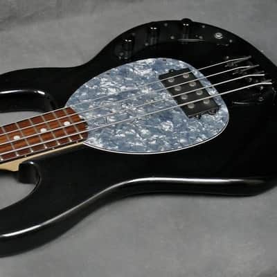 OLP MM2 4-String Bass Guitar, Ernie Ball MusicMan Stingray, Music Man, Black image 9