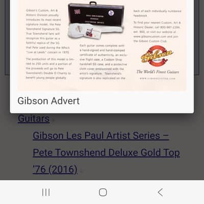 Gibson Pete Townshend SG 2000 - Satin Cherry image 10