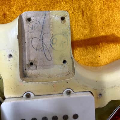 Fender Jazzmaster 1965 Electric Guitar Vintage Rare Olympic White image 13