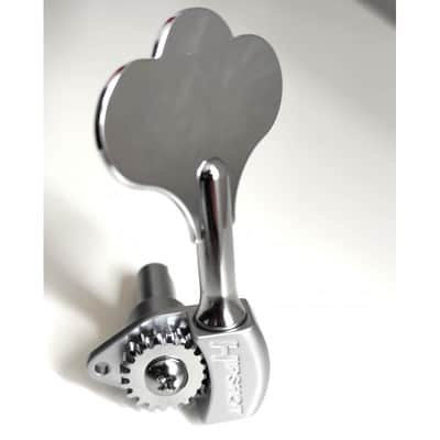 1 Hipshot RIGHT side Chrome Licensed Ultralight Bass Tuner 14mm 3/8 Clover image 4