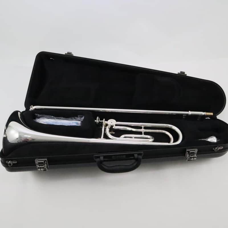 Yamaha Model YSL-448GS .547 Bore Trombone with F-Attachment SN 800410 SILVER PLATE image 1