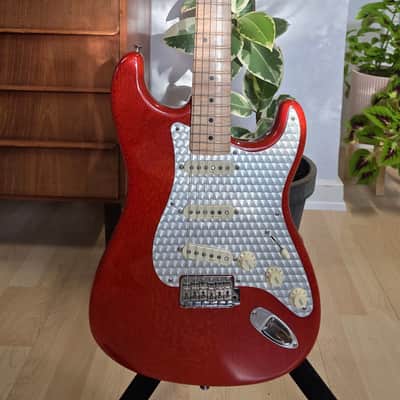 Fender Lacewood Stratocaster Custom Shop NAMM UK Showcase Tour American USA Orange Strat Turned Aluminum Aluminium Pick Guard 1 of 1 Electric Guitar image 19