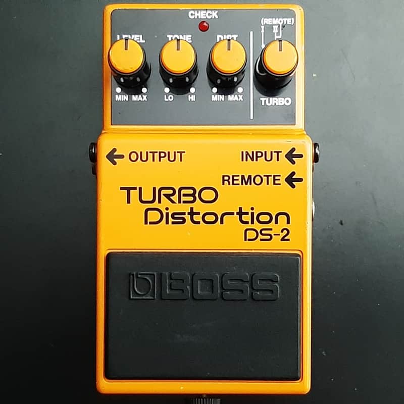 日本製 1989年 DS-2 Distortion TURBO BOSS 1989 Japan in made pedal, guitar Distortion Turbo DS-2 Boss ギター