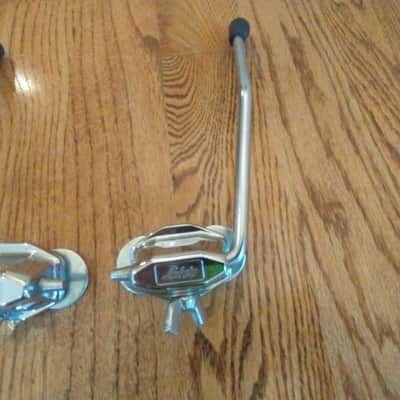 Ludwig (2) vintage 1960s Super Classic/Down Beat bass drum legs Spurs w/mounts and mounting hardware - excellent! Bild 3