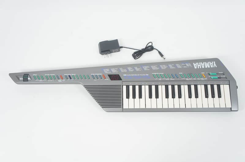 YAMAHA SHS-10 Silver FM Synthesizer Keyboard SHS10 Shoulder Keyboard Keytar w/ 100-240V PSU image 1