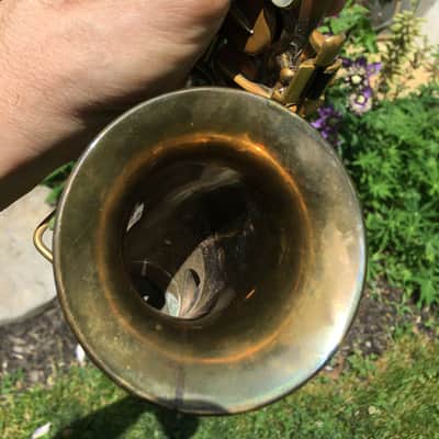 SUMMER DEAL MARTIN 1921 CURVED SOPRANO SAXOPHONE WITH ORIGINAL CASE SAX BUILT LIKE A TANK NEEDS OVERHAUL MECHNICALLY SOUND A CLASSICVINTAGE SOPRANO image 20