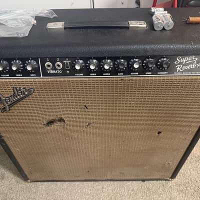Fender Super Reverb 2-Channel 40-Watt 4x10" Guitar Combo 1963 - 1967 - Black Panel image 7