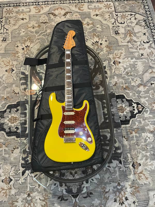 Partscaster  70s block inlay  2025  - Yellow