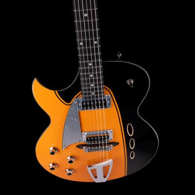 Pre Owned 2024 Eastwood	Backlund Rockerbox II Left-Handed Orange Stain With Gig Bag image 3