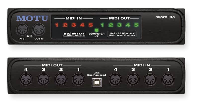 MOTU Micro Lite USB MIDI Interface image 1