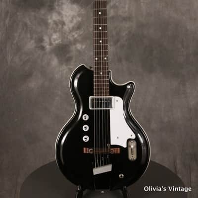Valco/Supro Res-O-Glass BLACK w/Valco S6416T tube amplifier 8" Jesnsen 1966 image 3