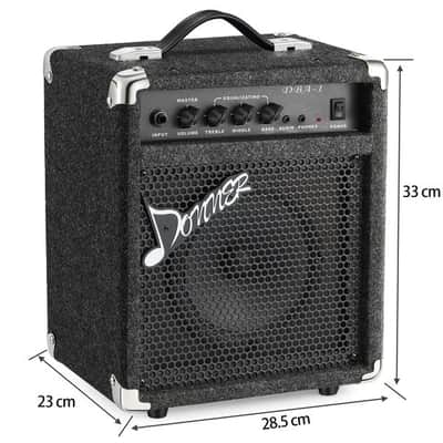 Bass Guitar Amplifier DBA Electric Practice Bass Combo AMP with Cable Power Cord image 4