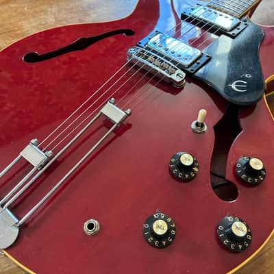 Epiphone  Riviera Blue Label  1971-75 - Cherry VIDÉO image 3