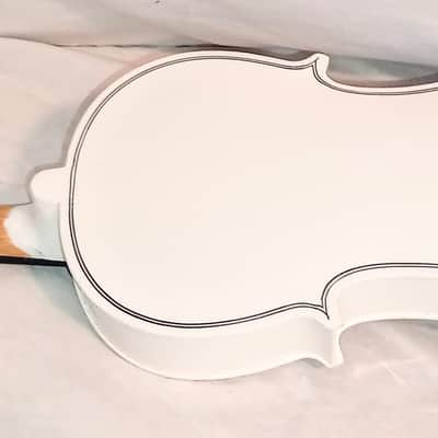 UNMARKED CUSTOMIZED 4/4 VIOLIN WITH CASE/BOW/ROSIN/BOOKLET - COOKIES AND CREAM FINISH image 5