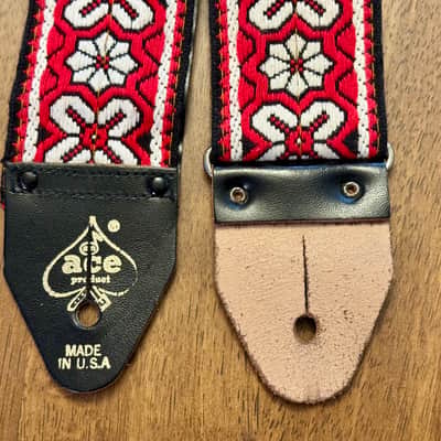 1960s Ace Vintage Bohemian Hippie Floral Guitar Strap image 3
