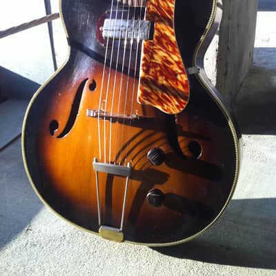 50's Silvertone Harmony H58 H50 Archtop - Gibson P-13 Pickup - Tortoiseshell Headstock - See Video image 2