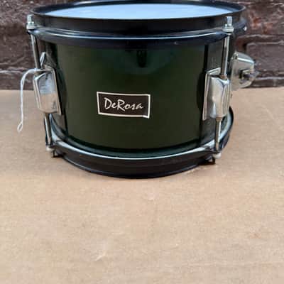 DeRosa 10" Rack Tom Drum Green Finish Used image 2