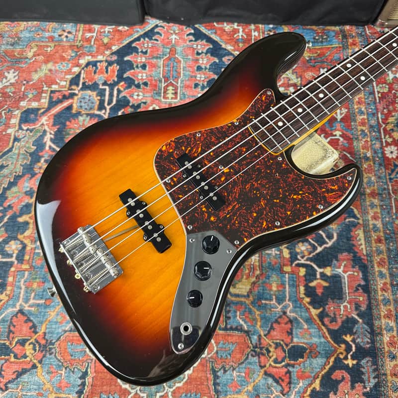 1962 Fender Jazz Bass Reissue Vintage Collection 3 Tone Sunburst Model JB62-70US - 2002-2004 image 1