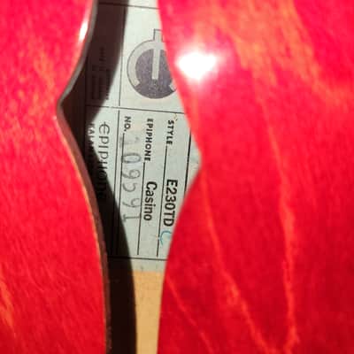 1967 Epiphone Casino E230TD Cherry w/Original Case image 7