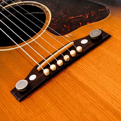 1955 Gibson J-160E Vintage Acoustic Electric Guitar Solid Top/Back w/ P-90 & Case image 10