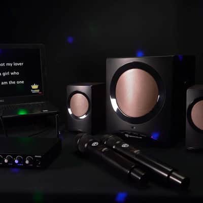 Rockville Hybrid Home Theater Karaoke Machine System w/5.25" Sub+2 Wireless Mics image 21
