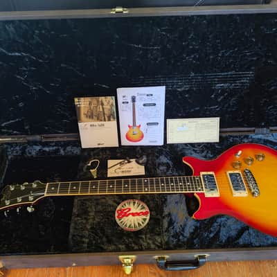Greco MRn-140R 2014 Red Sunburst with premium Greco Hard Case image 3