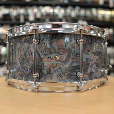 Pork Pie 6.5x14" Maple Snare Drum w/ Tube Lugs (Abalone Pearl) image 5