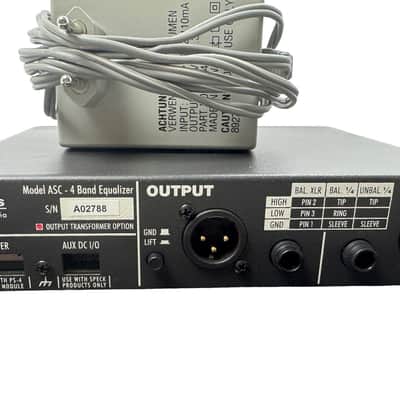 Speck Electronics Model ASC 4-Band Parametric EQ | Racked Stereo Pair image 4