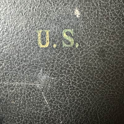 1940's U.S. Kay 4-string Tenor Banjo Patriotic WW2 + Original Case image 22