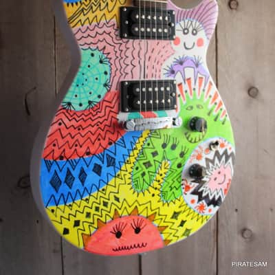 Gretsch Custom art guitar Ignite Jet Club HH " Happy Together " image 6